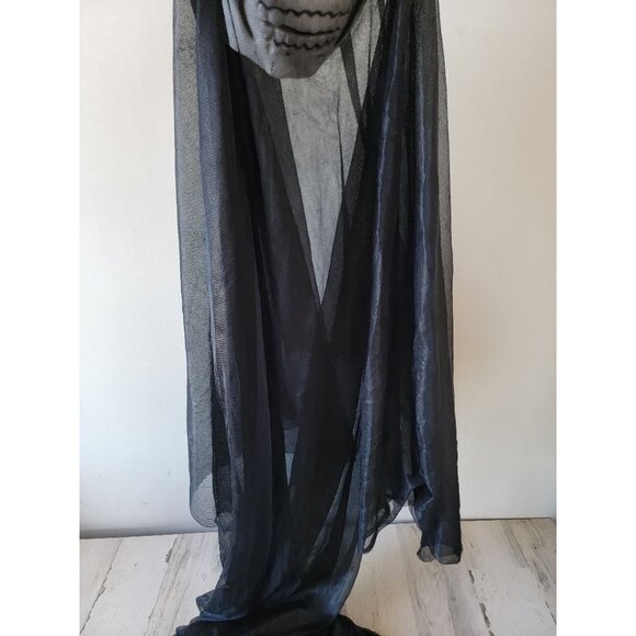 Large hanging skeleton face skull mask Halloween home decor prop - Picture 5 of 8